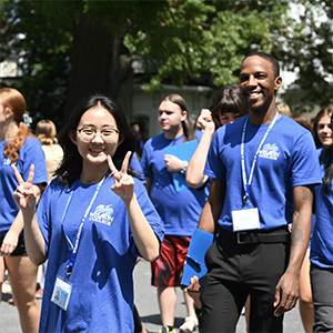 smiling students