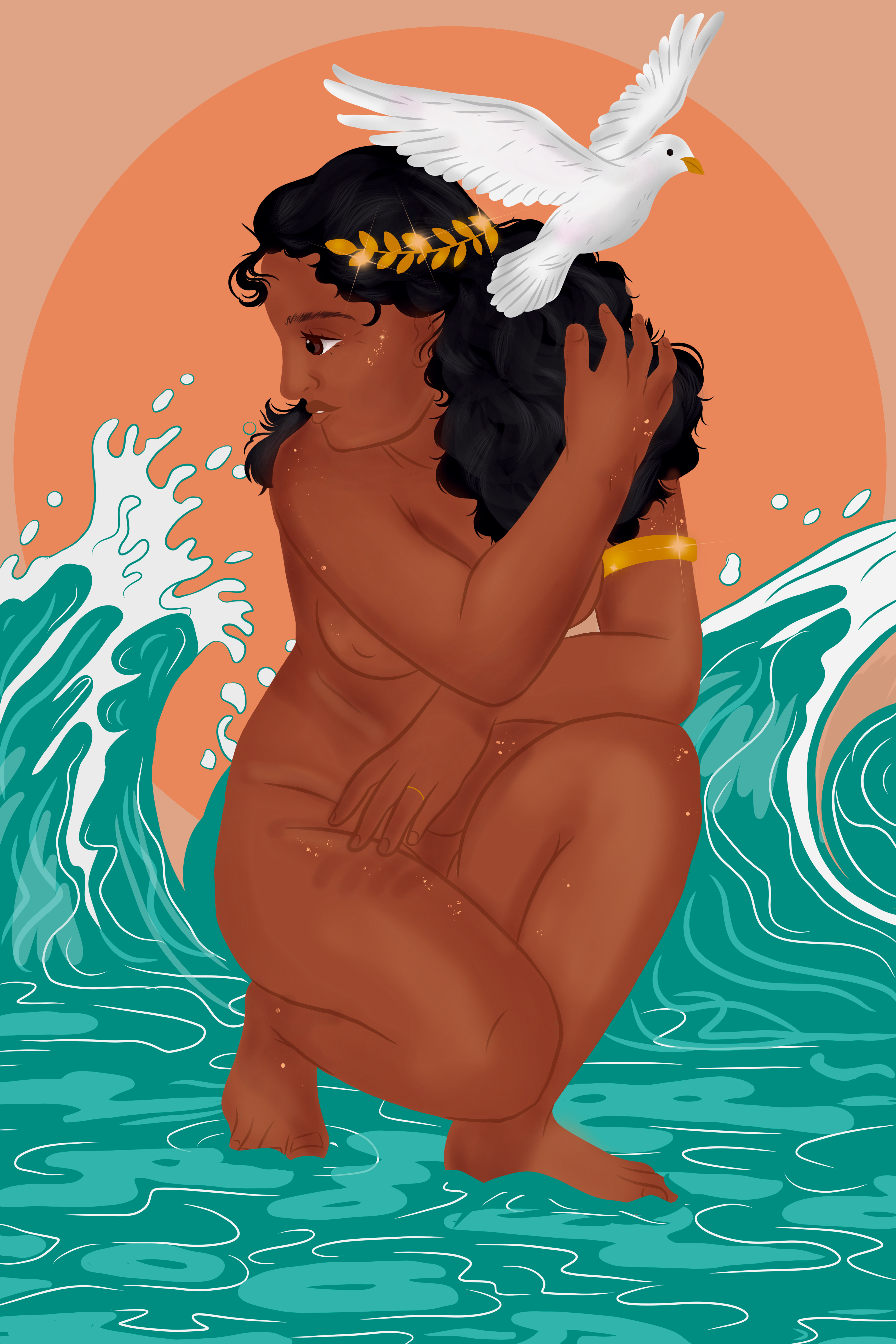 An image of Aphrodite by artist Brittany Beverung