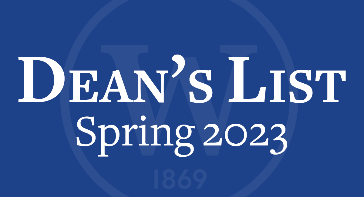 Spring of 2023 Dean's List